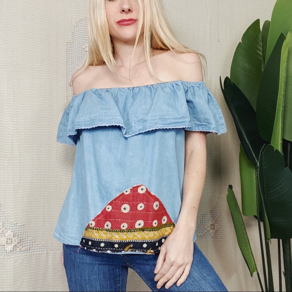 S Off Shoulder Top-The Morgan Factory- Reworked